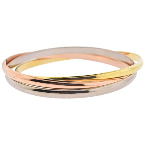 cartier tri color bracelet|cartier bracelet trinity size guide.